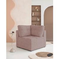 Sofaelement Lulu Rot B: 91cm - Rot/Schwarz, Design, Textil (91/94/91cm) - MID.YOU