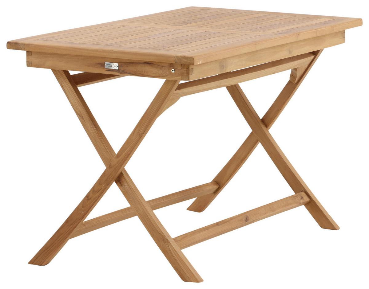 Gartentisch Kenya Teakholz L: 120cm - Teakfarben, KONVENTIONELL, Holz (120/70/75cm) - Gardenson