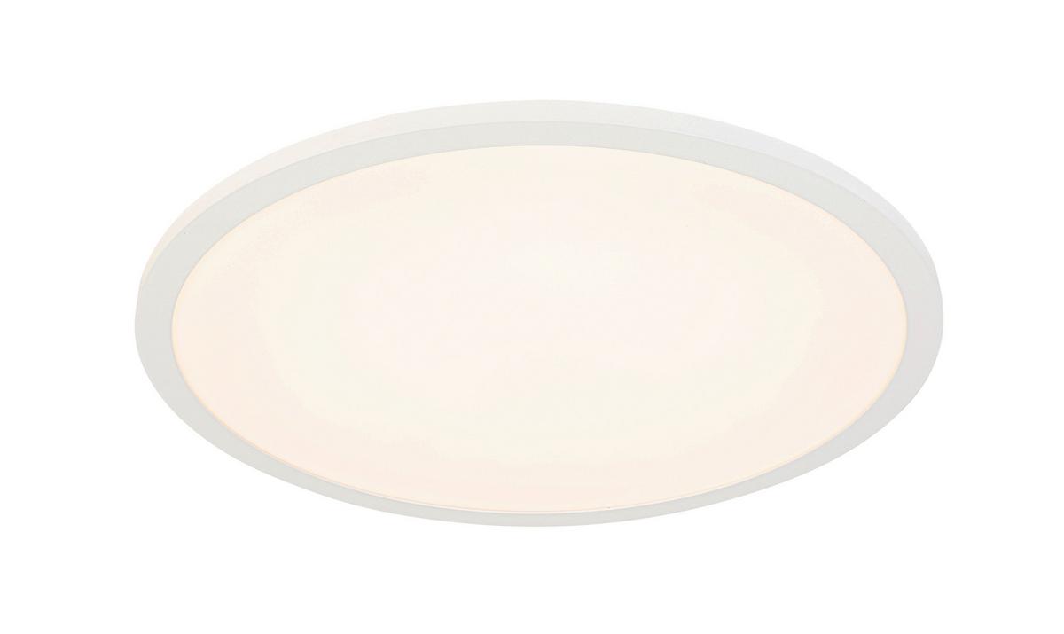 Led-deckenleuchte Albina - Weiß, MODERN, Kunststoff/Metall (45/6,8cm) - Luca Bessoni