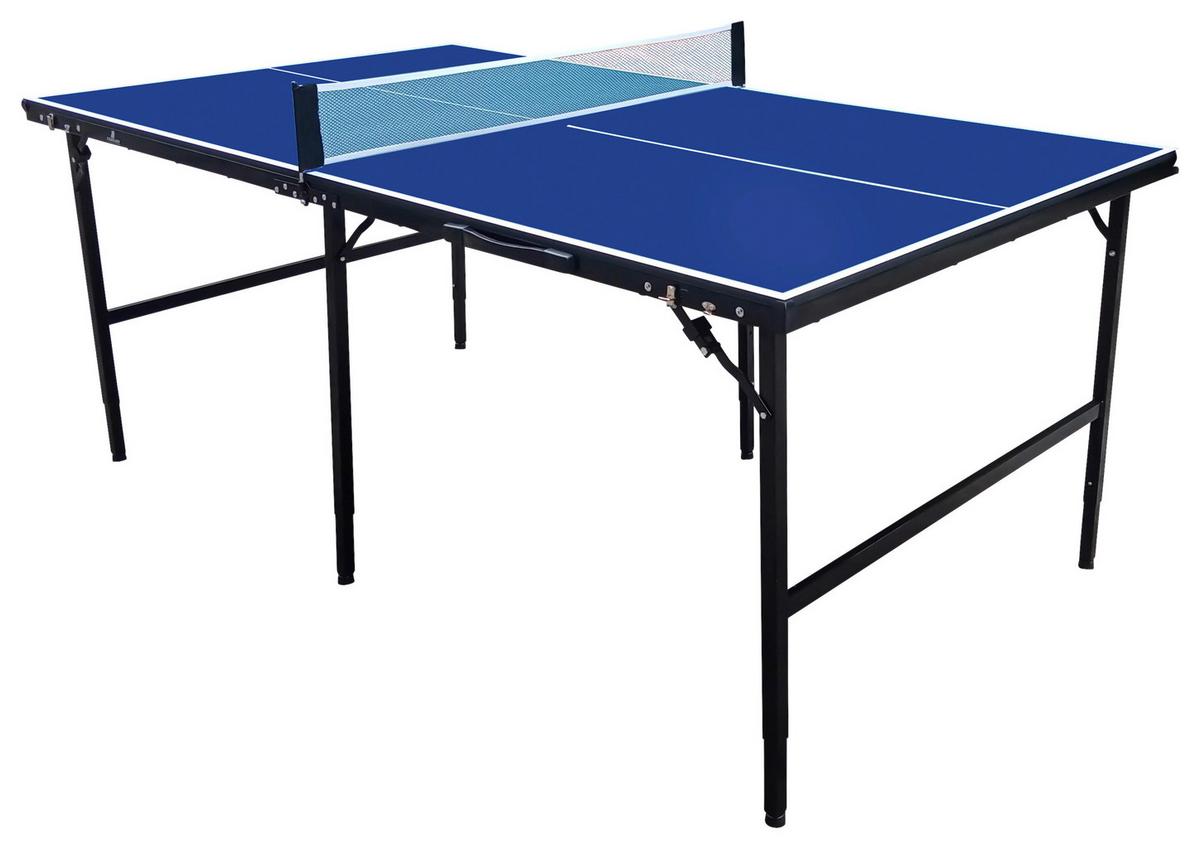 Tischtennistisch C060.003.00 - Blau, KONVENTIONELL, Holz/Metall (102/65/180cm) - Ambia Garden