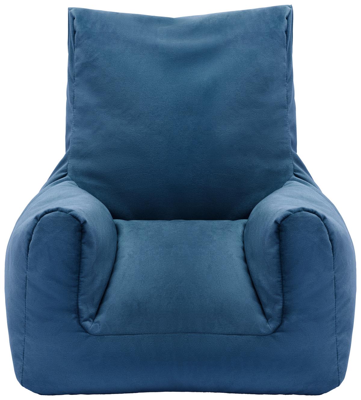 Sedací vak modrý - modrá, textil (70/55/70cm) - Modern Living