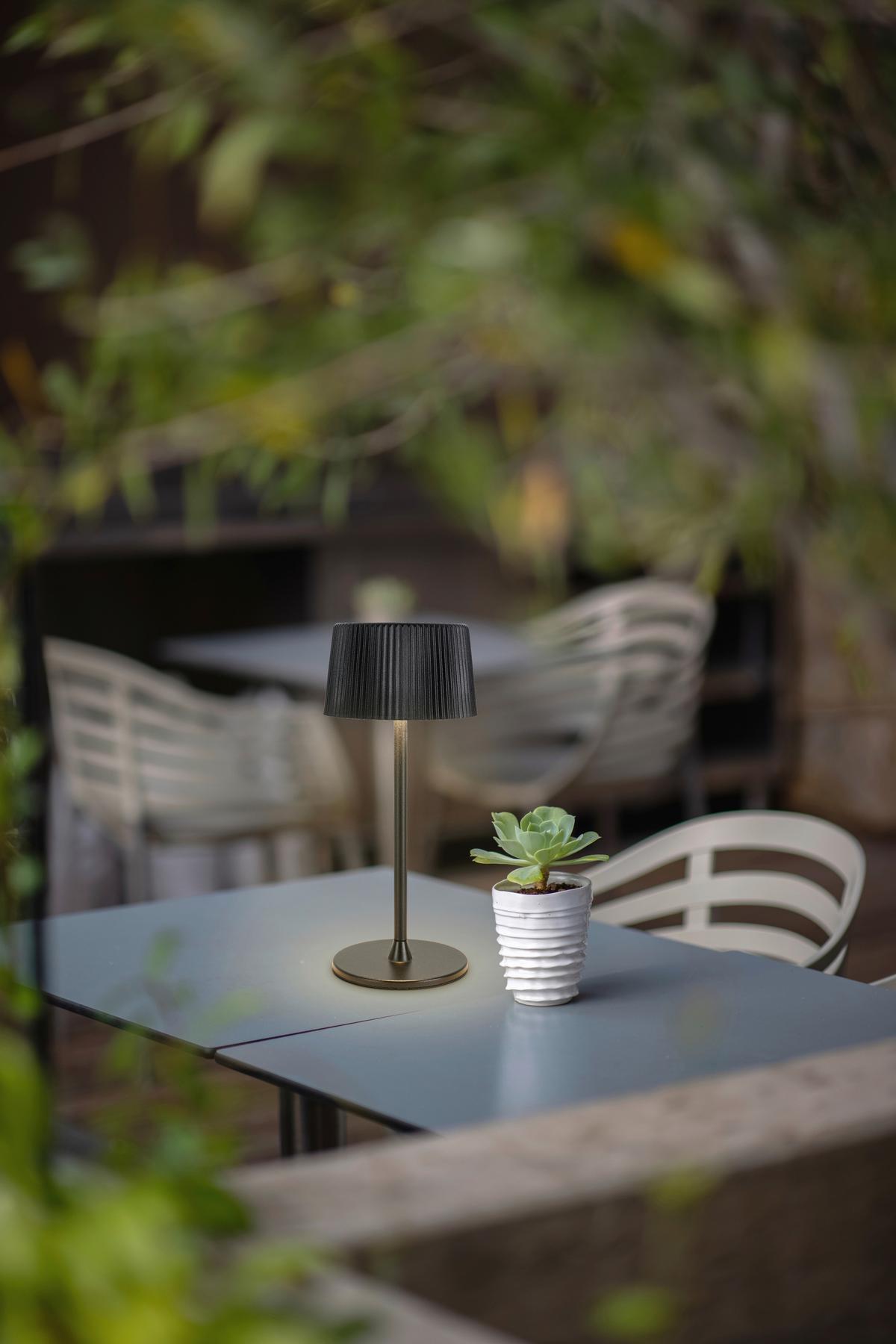 NABÍJATEĽNÁ STOLNÁ LAMPA THREMO - čierna/biela, Modern, kov/plast (11/30/21,1cm) - Mömax