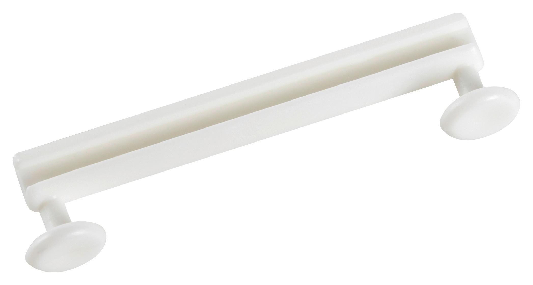 Jezdec na poutka Universal, 6mm, bílá - bílá, plast (6cm) - Modern Living