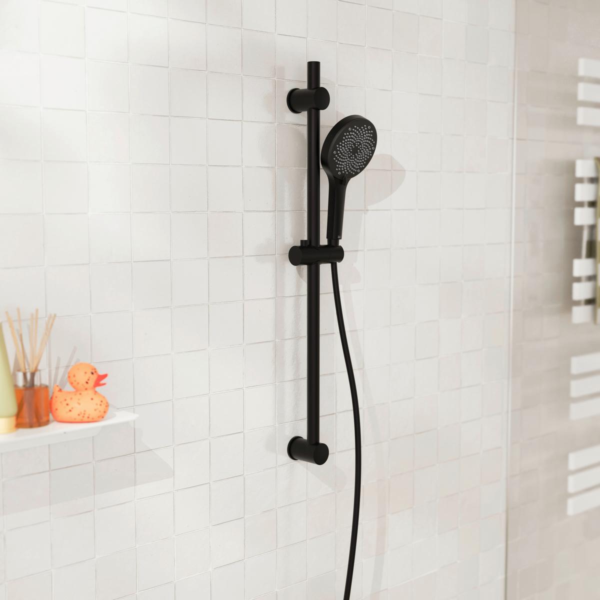 Handbrause Stilo Mit Massagestrahl - Chromfarben, KONVENTIONELL, Kunststoff (12,9/25,5cm)