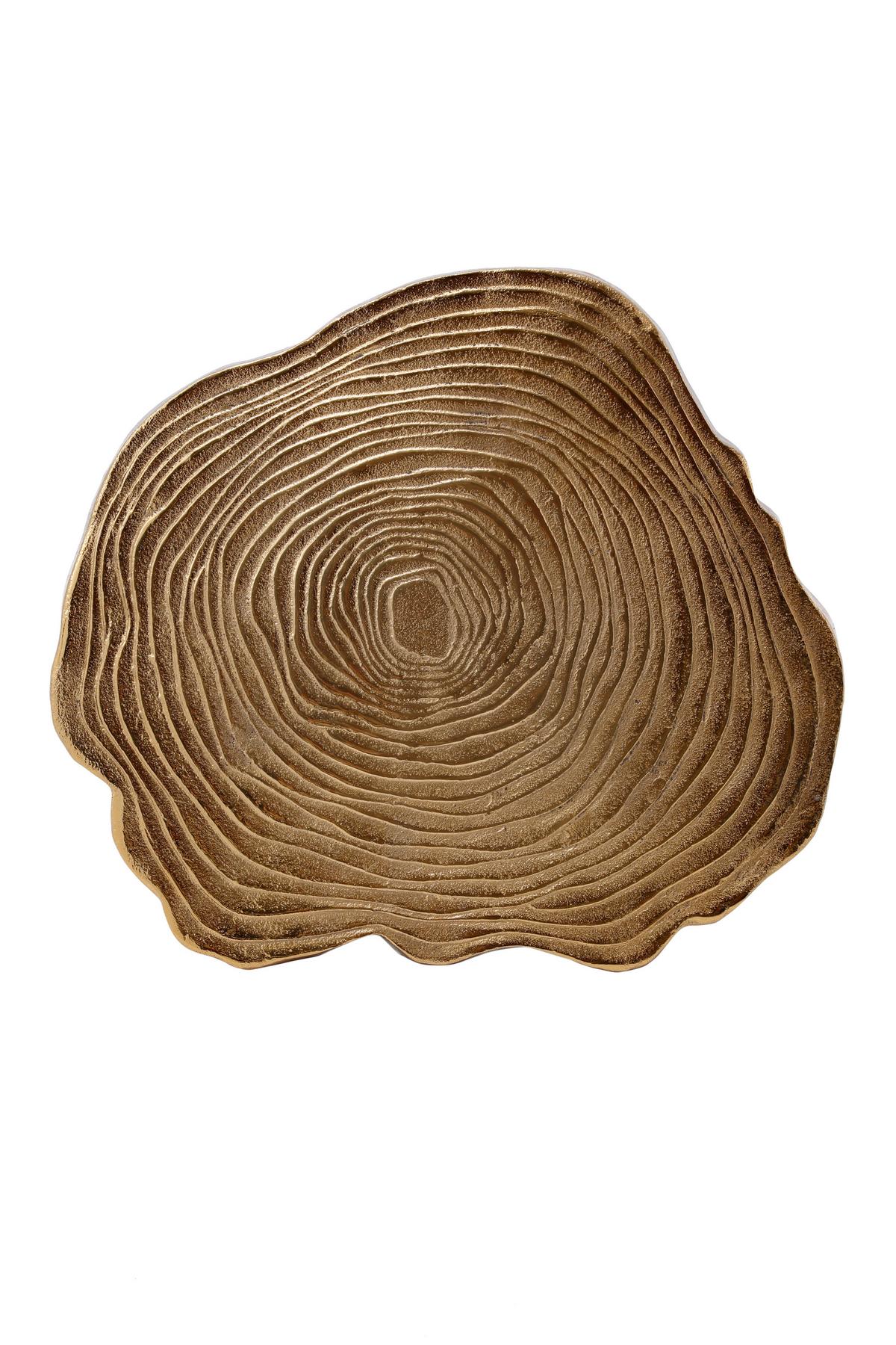 Beistelltisch Wood Art 125 Goldfarben/Schwarz B: 41 cm - Goldfarben/Schwarz, Design, Metall (41/46/44cm) - Kayoom