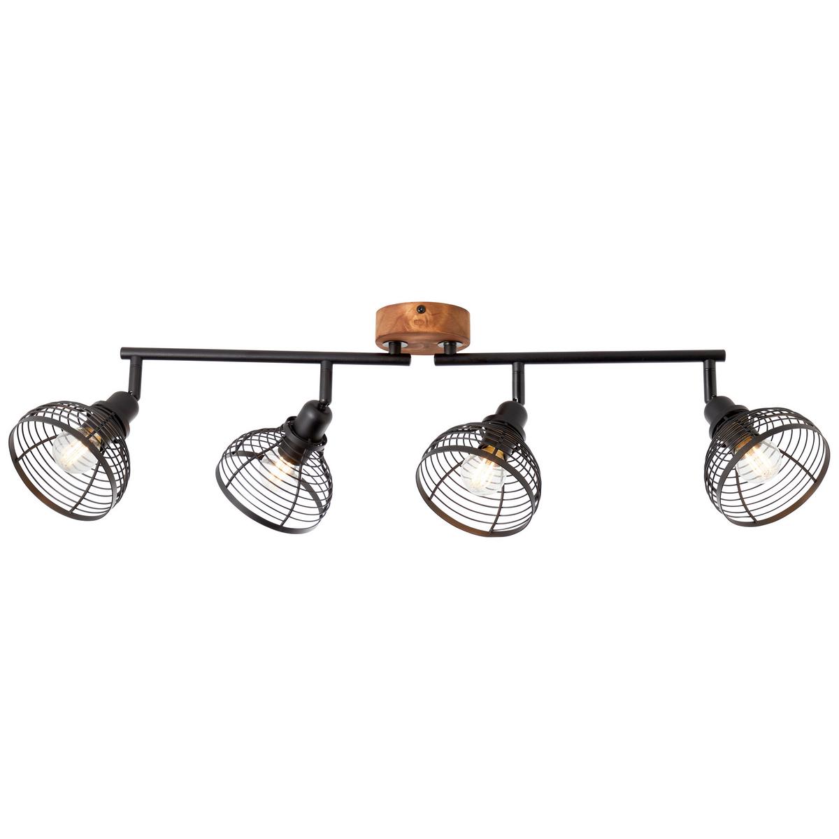 Strahler 47731/76 Avia - Schwarz/Braun, Natur, Holz/Metall (22/70/12cm) - Brilliant