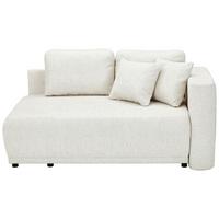 Recamiere Nello Sandfarben mit Schlaffunktion - Sandfarben/Schwarz, KONVENTIONELL, Textil (171/73/93cm) - MID.YOU