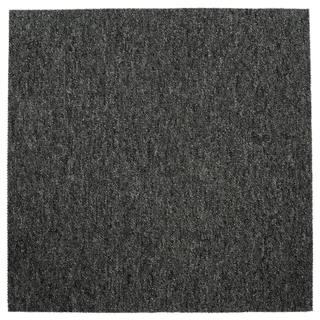 Teppichfliese Dunkelgrau Sparkle 50x50cm Florhöhe 3,5mm