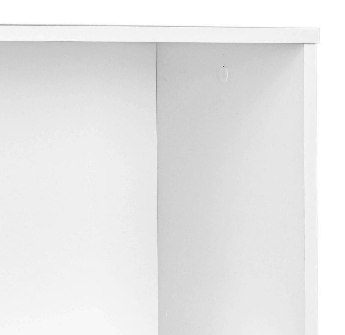 Regal Arco B 60cm, Weiß - Weiß, Basics, Holzwerkstoff (60/145/30cm) - MID.YOU