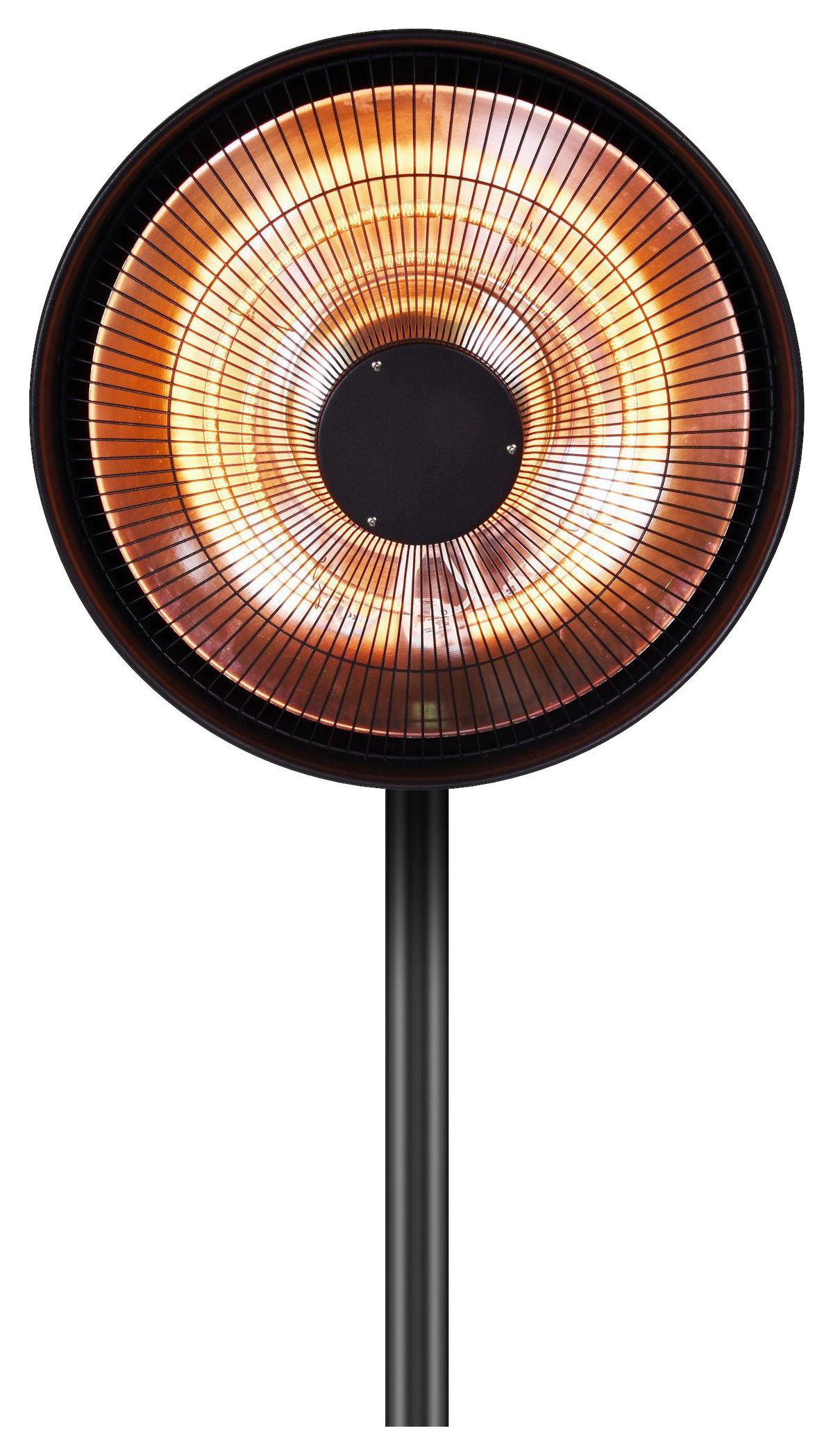 Stand-Terrassenstrahler 2000 W Hoberg Infrarot Fernbedienung - Schwarz, Basics, Metall (40/230/40cm) - TV - Unser Original
