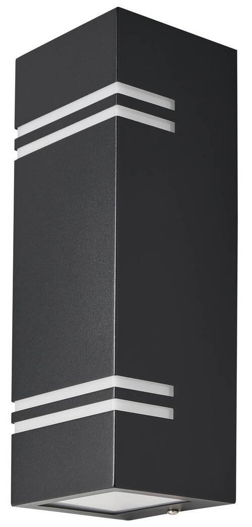 LED-Außenleuchte 1130110 Stripes - Schwarz/Weiß, Design, Kunststoff/Metall (8,5/8,7/25cm)