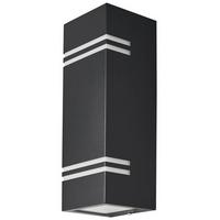 LED-Außenleuchte 1130110 Stripes - Schwarz/Weiß, Design, Kunststoff/Metall (8,5/8,7/25cm)