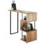 Bartisch Fernando 1 - Eichefarben/Schwarz, Design, Holz/Metall (135/50/105cm) - Hom`in Bartisch Fernando 1 - Eichefarben/Schwarz, Design, Holz/Metall (135/50/105cm) - Hom`in
