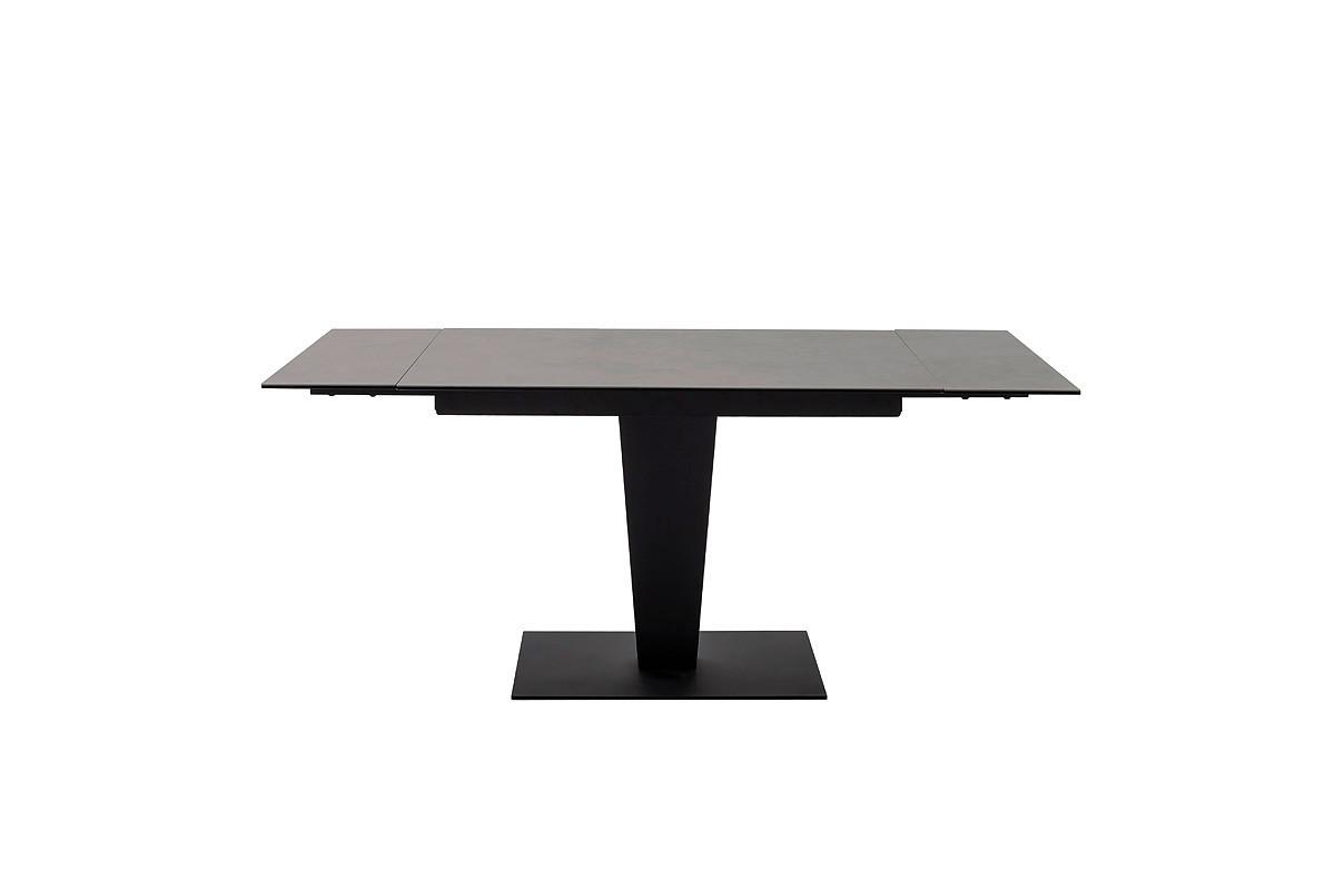Ausziehtisch Pesaro 120 Az 120-180x76x80cm Anthrazit - Anthrazit/Schwarz, Trend, Keramik/Metall (120-180/76/80cm)