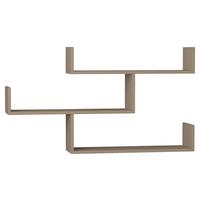 Wandregal Tibet Wandregal - Beige, Design, Holzwerkstoff (120/67/22cm) - Livetastic