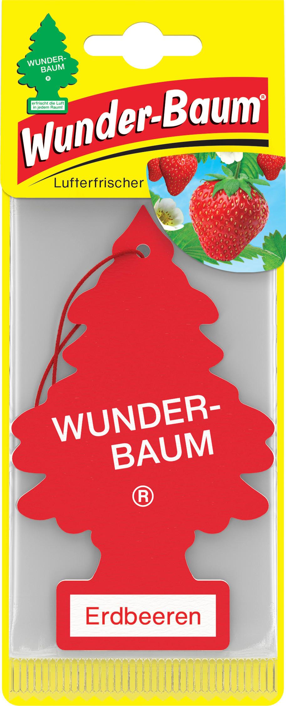 Autóillatosító Wunderbaum Eper Illat - piros, fa