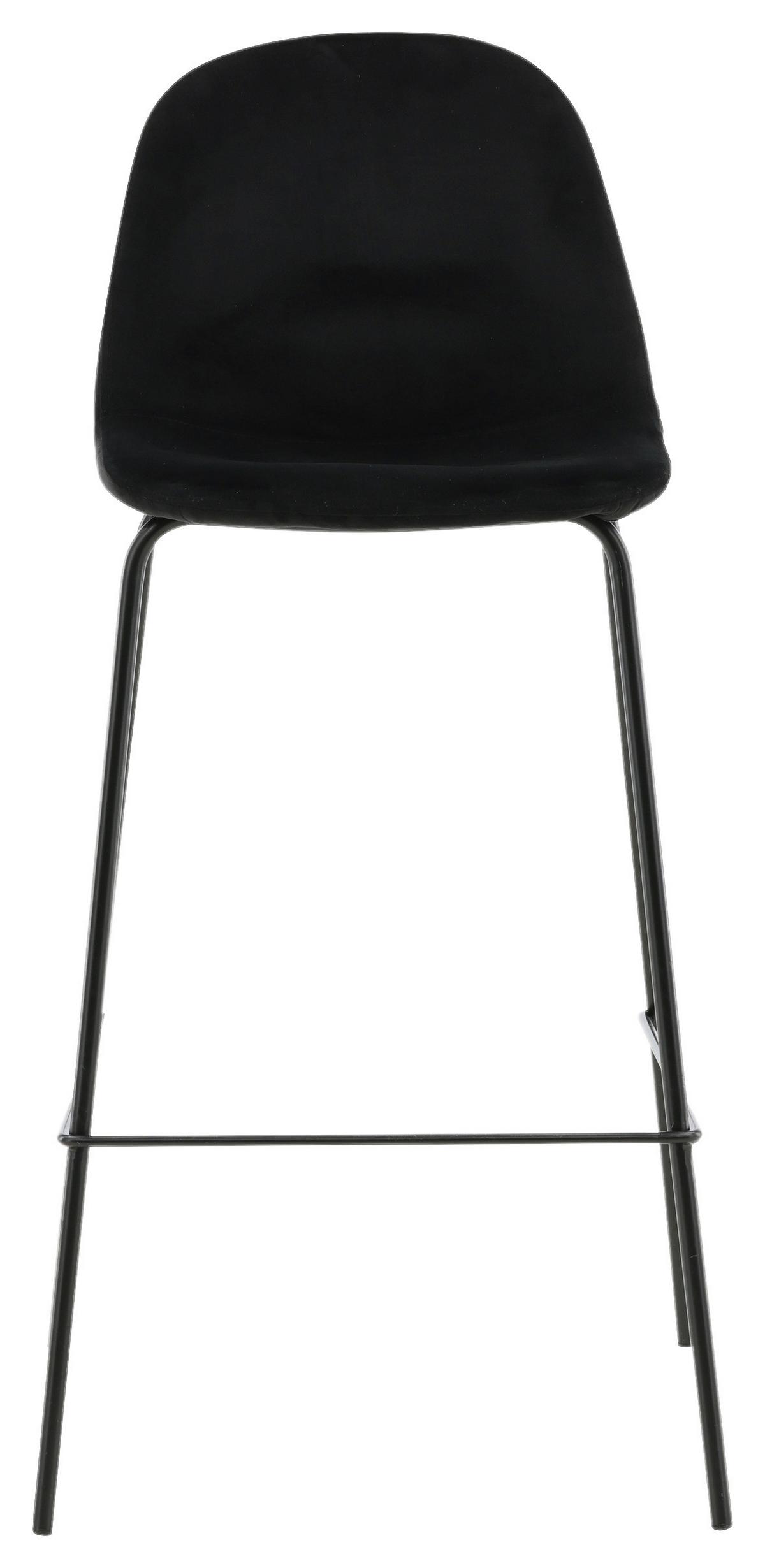 Barhocker-Set Polar - Schwarz, Design, Textil/Metall (41.5/105/43cm) - Livetastic