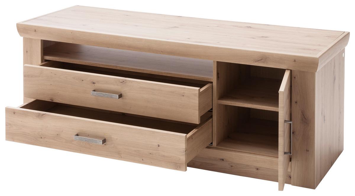 TV-Element Meran B: 144 cm Eiche Dekor - Eichefarben, Design, Holzwerkstoff (144/60/55cm) - Livetastic