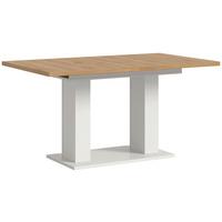 Ausziehtisch Marlon 150 Az Artisan/Weiß, B:150-190 cm - Weiß/Eiche Artisan, KONVENTIONELL, Holzwerkstoff (150-190/90/76cm) - MID.YOU