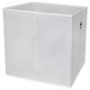 Faltbox Cubi Vlies Weiß 32x32x32 Cm 2 Grifflöcher - Weiß, MODERN, Holzwerkstoff/Textil (32/32/32cm)