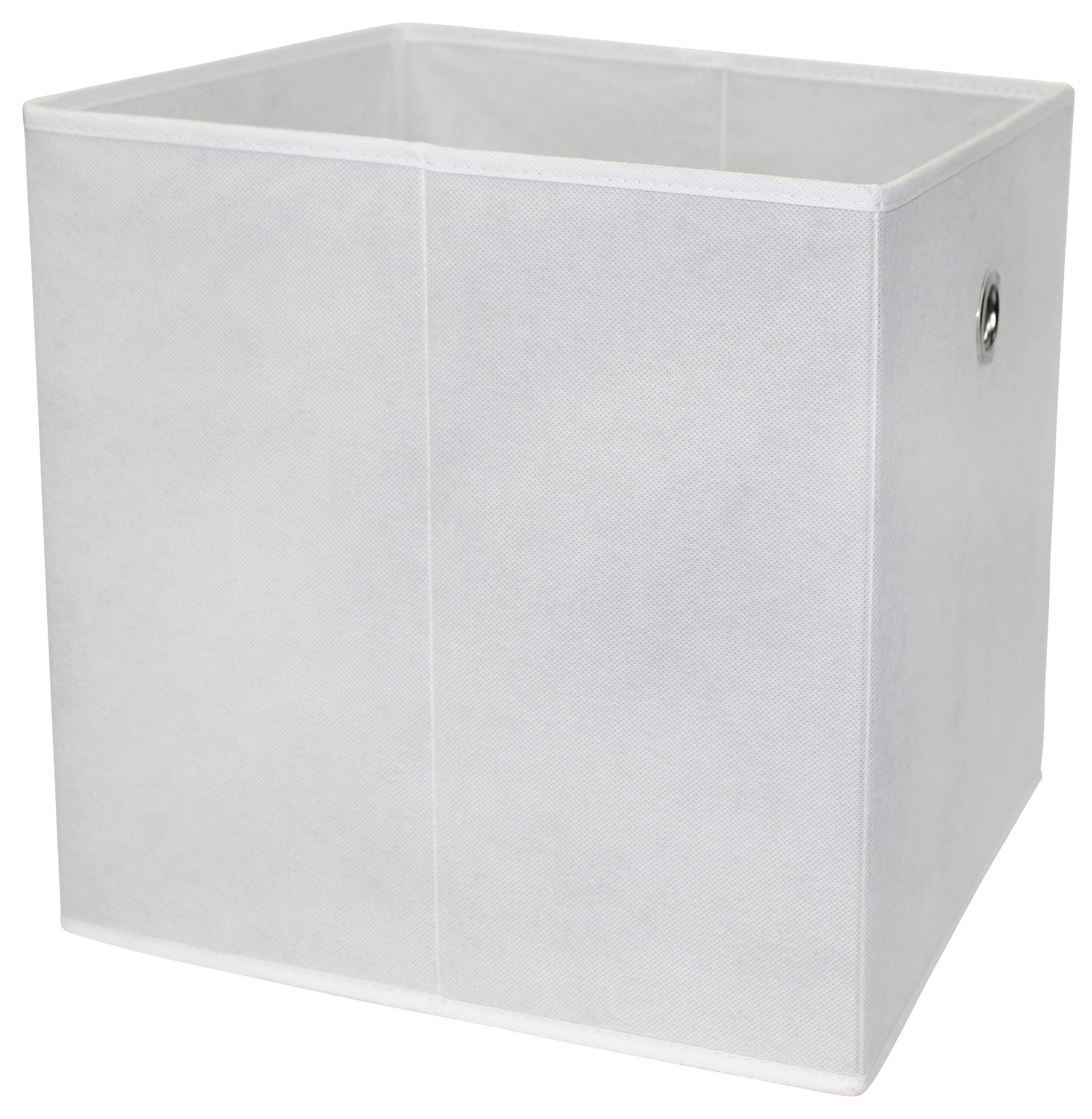 Faltbox Cubi Vlies Weiß 32x32x32 Cm 2 Grifflöcher