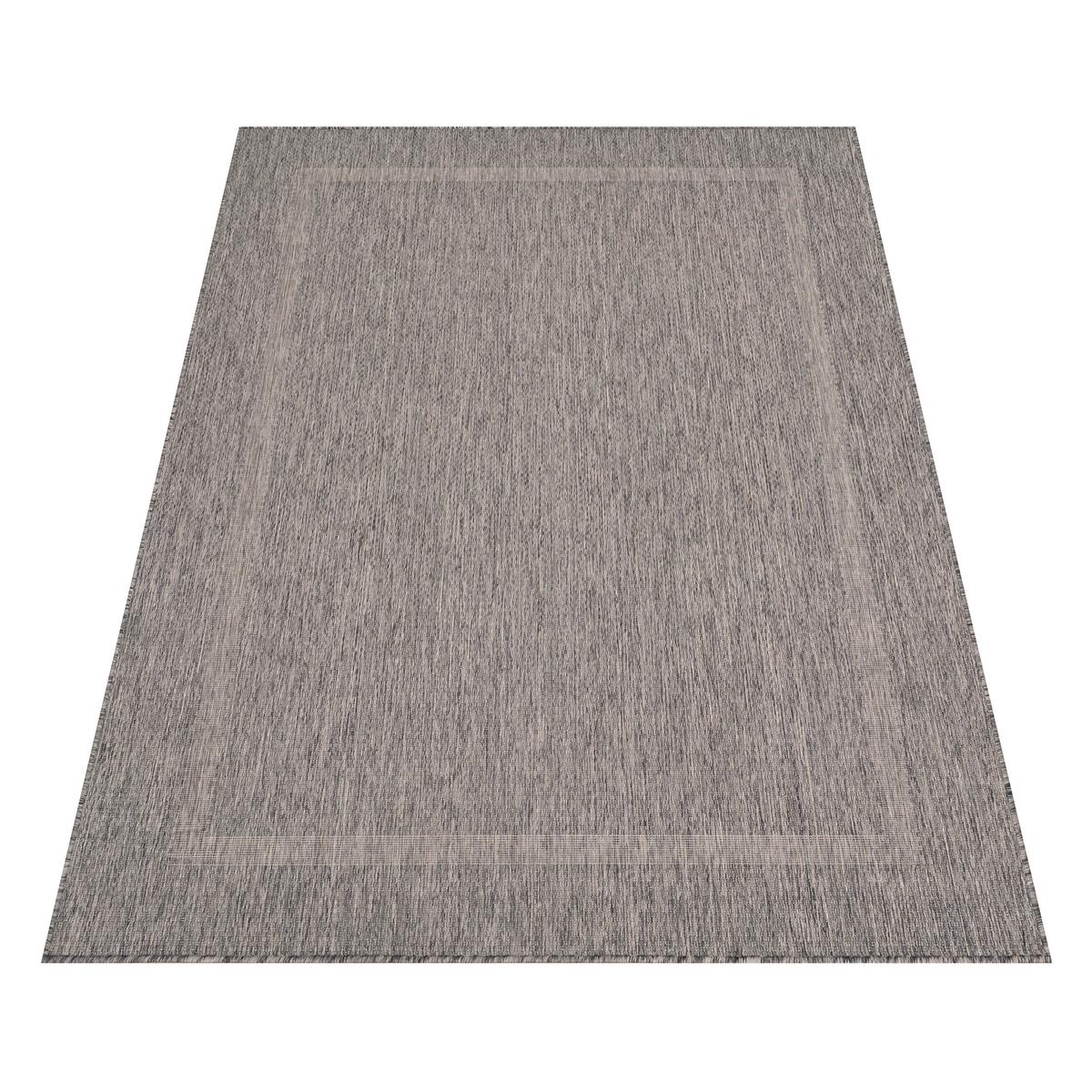 Flachwebteppich Relax - Grau, Basics, Textil (60/100cm) - Novel