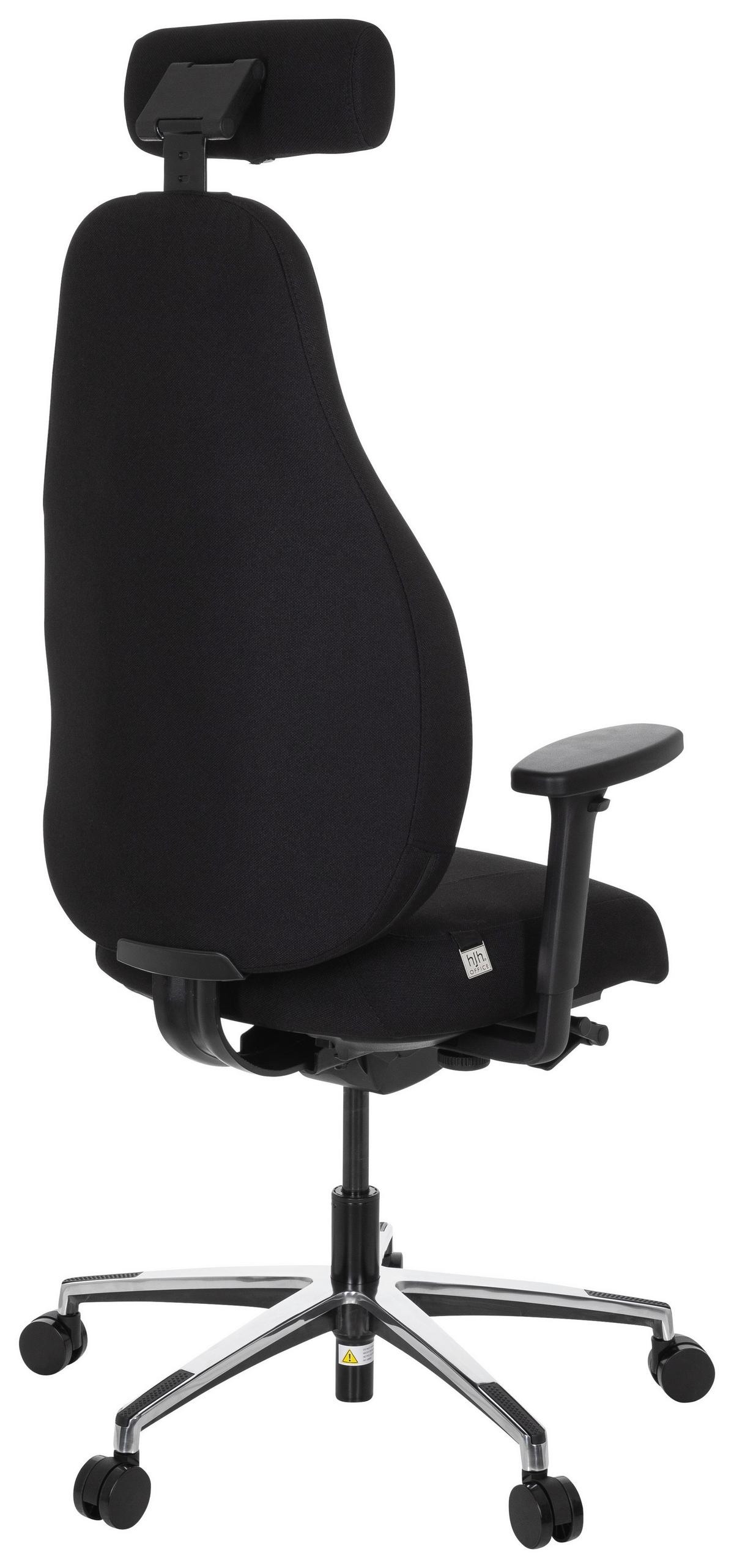 Drehstuhl Resistio Armstützen Schwarz Bis 150kg - Schwarz, MODERN, Kunststoff/Textil (71/140/62cm) - MID.YOU