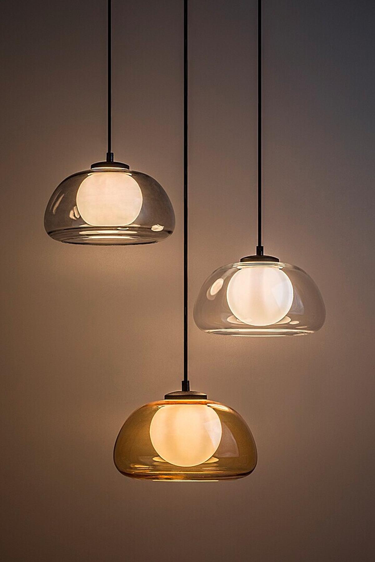 ZÁVESNÉ SVIETIDLO ELOWEN - priehľadné/čierna, Modern, kov/plast (40/150cm)