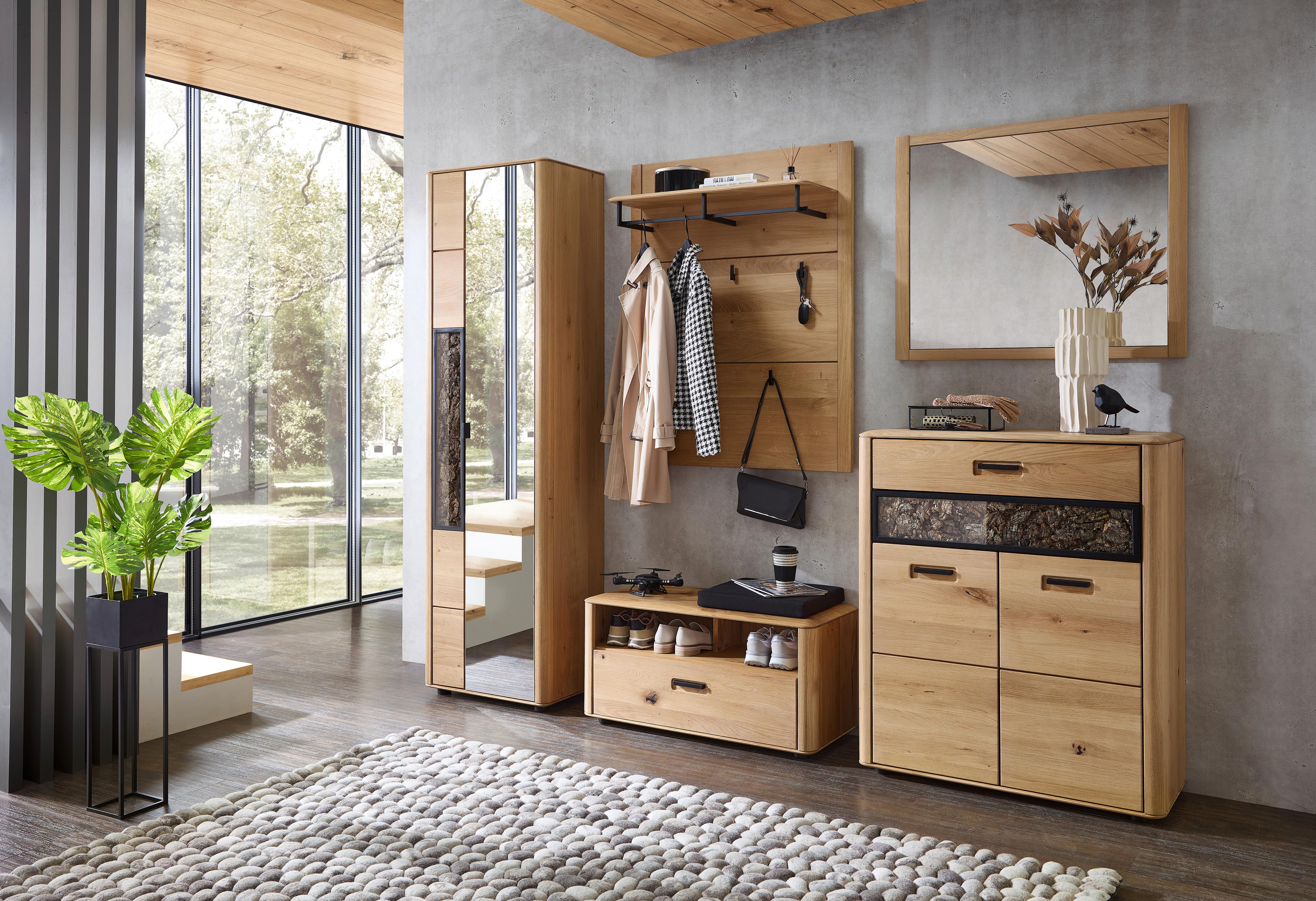 Wandspiegel Montana Wildeiche, B: 90 cm - Wildeiche, Basics, Glas/Holz (90/75/2cm) - Livetastic