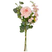 Umelý kvet pivonka PEONIE-MIX-BUND II -PAZ- - zelená/ružová, Basics, kov/textil (80cm) - Mömax