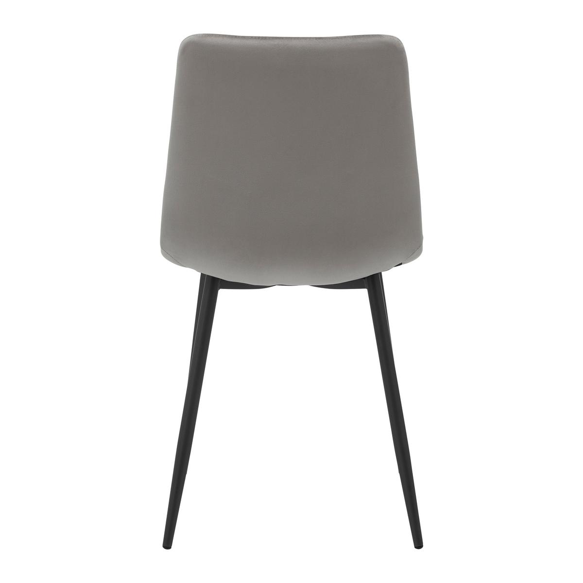 Jedálenská stolička RIA sivá - čierna/sivá, Modern, kov/drevo (43,5/87/54cm) - Bessagi Home