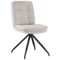 ŽIDLE NOVA - černá/béžová, Moderní, kov/textil (48/89/67cm) - Premium Living