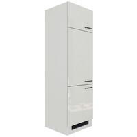 Skříňka na spotřebiče LEVI - šedá/černá, Moderní, kov/kompozitní dřevo (60/200/57cm) - FlexWell