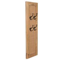 GARDEROBENPANEEL Naturfarben/Schwarz B: 35cm - Schwarz/Naturfarben, Design, Holz/Metall (35/110/8cm) - MID.YOU