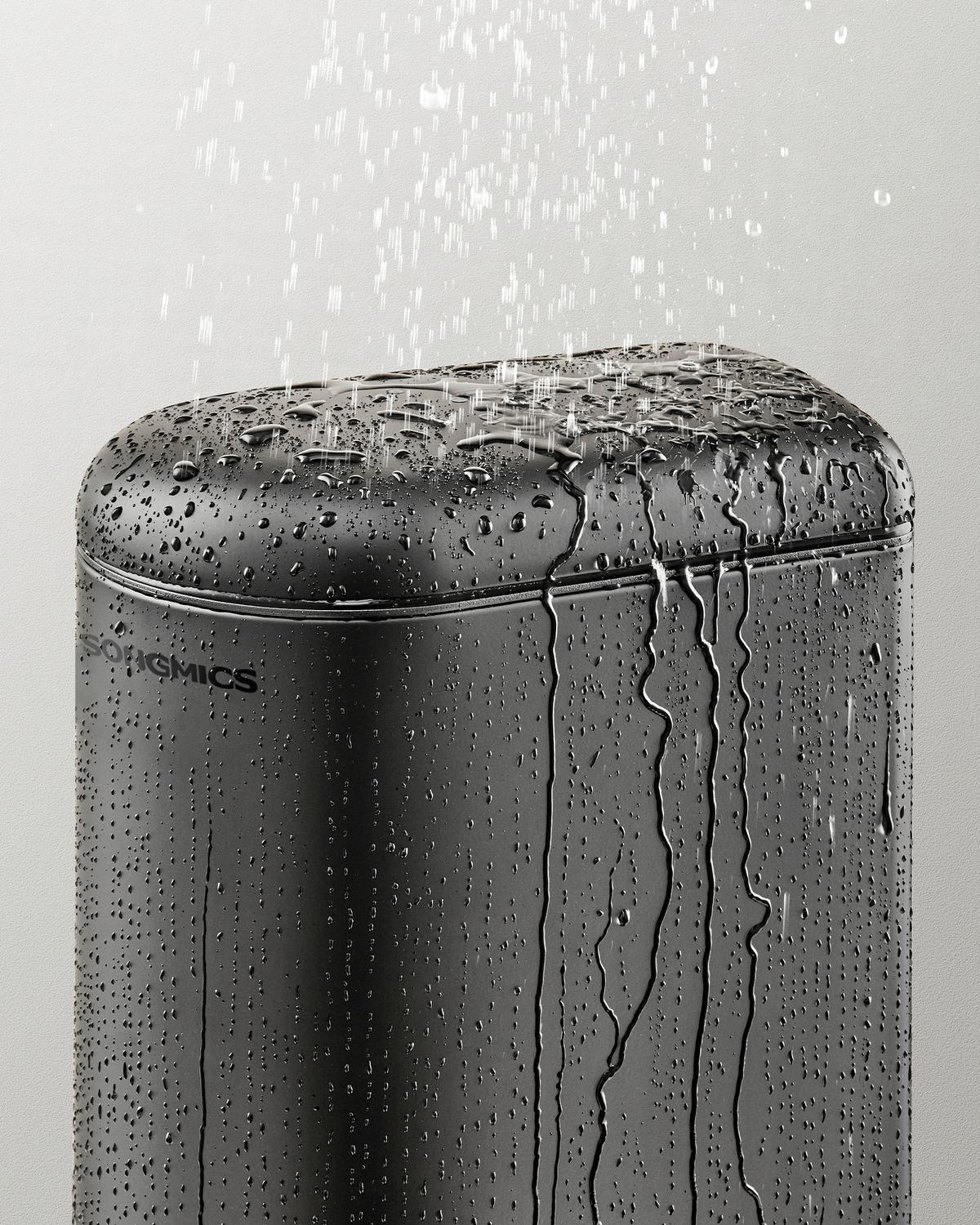 ABFALLSAMMLER Schwarz B: 18,5cm - Schwarz, Basics, Kunststoff/Metall (18,5/39/34,5cm)
