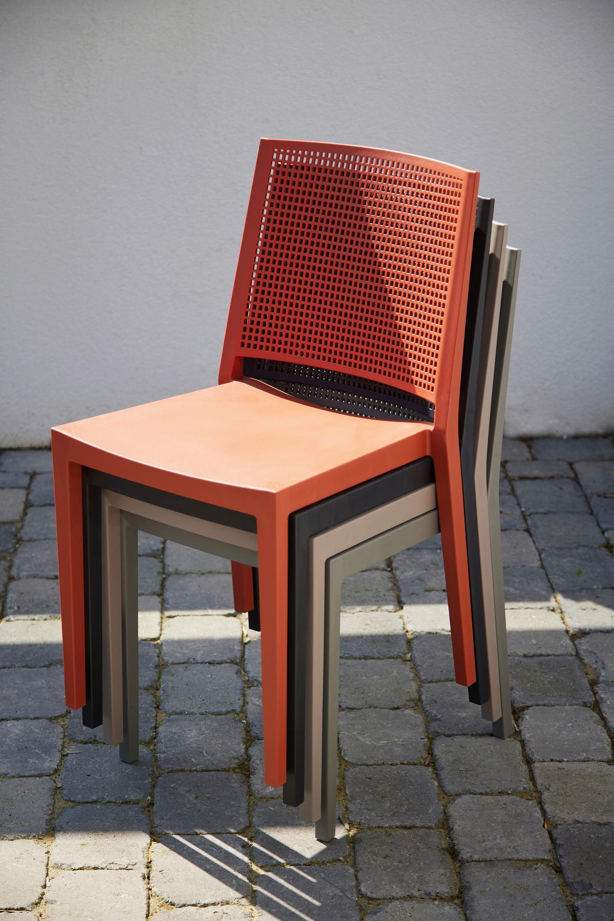 Stapelstuhl T20115 - Rot, Basics, Kunststoff (46/80/56cm) - Siena Garden