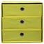 Schubladenbox Lisa - Gelb, MODERN, Karton/Textil (32/32/32cm)