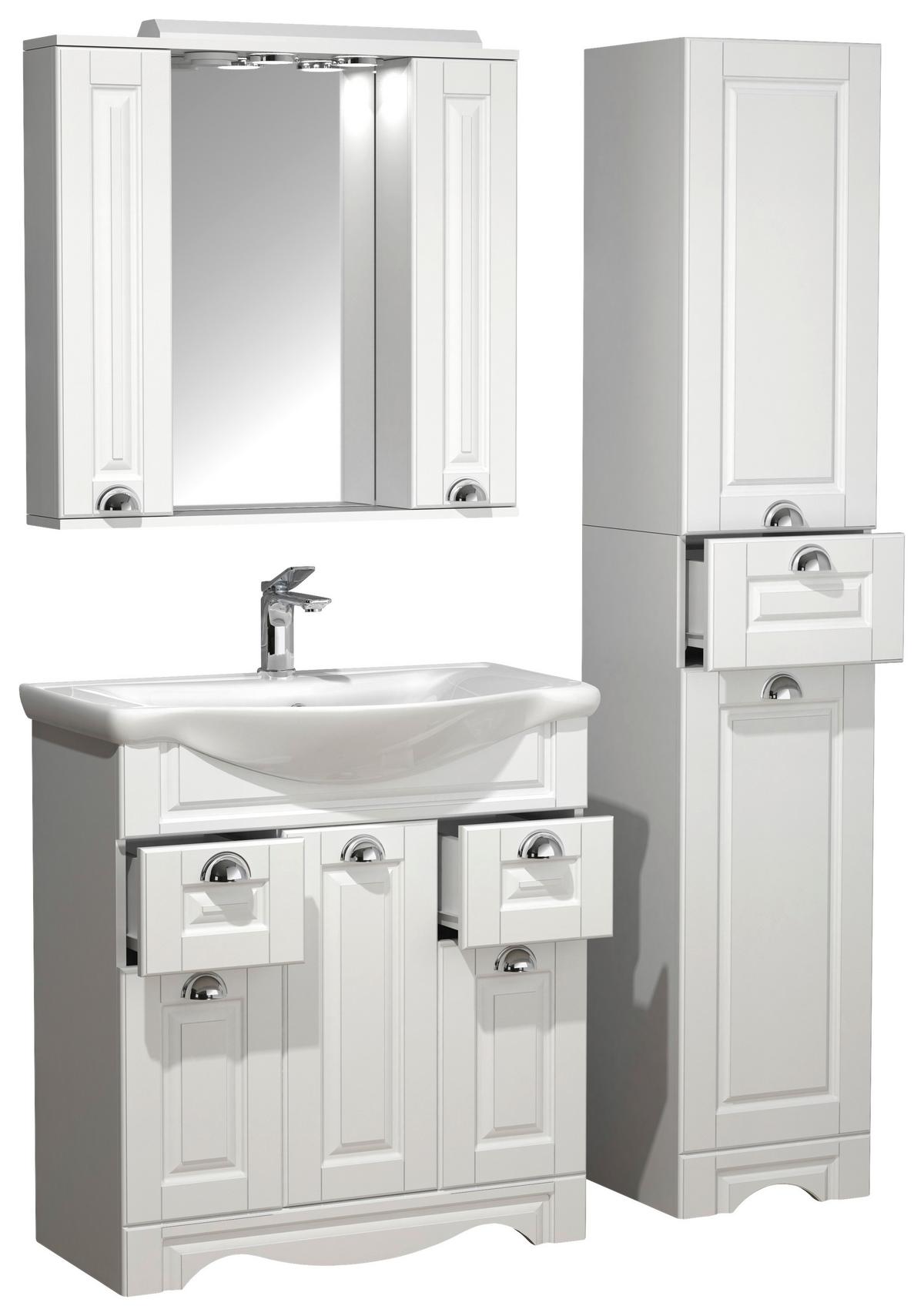 Badezimmer Casalo Xl - Weiß, MODERN, Glas/Keramik (110cm) - MID.YOU