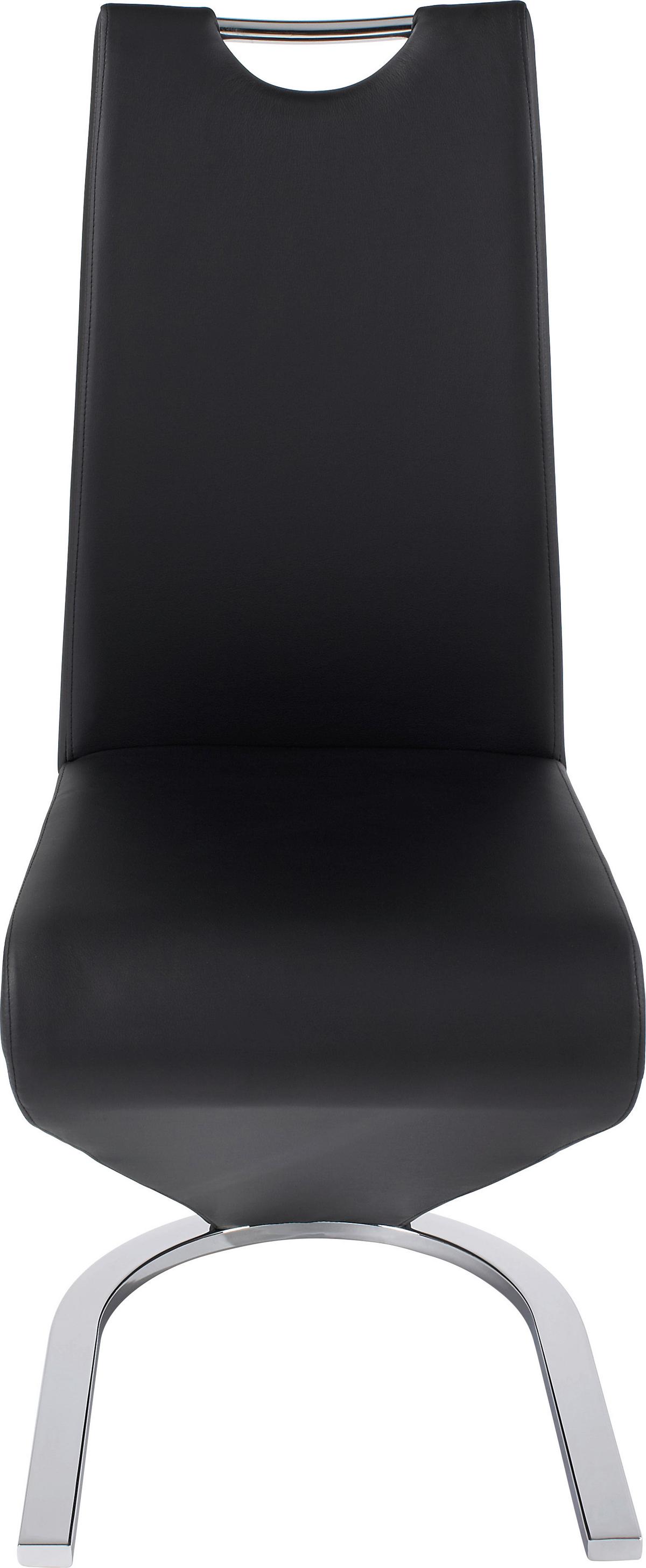 Schwingstuhl Amado Cps Schwarz - Chromfarben/Schwarz, Design (42/102/62cm) - Livetastic