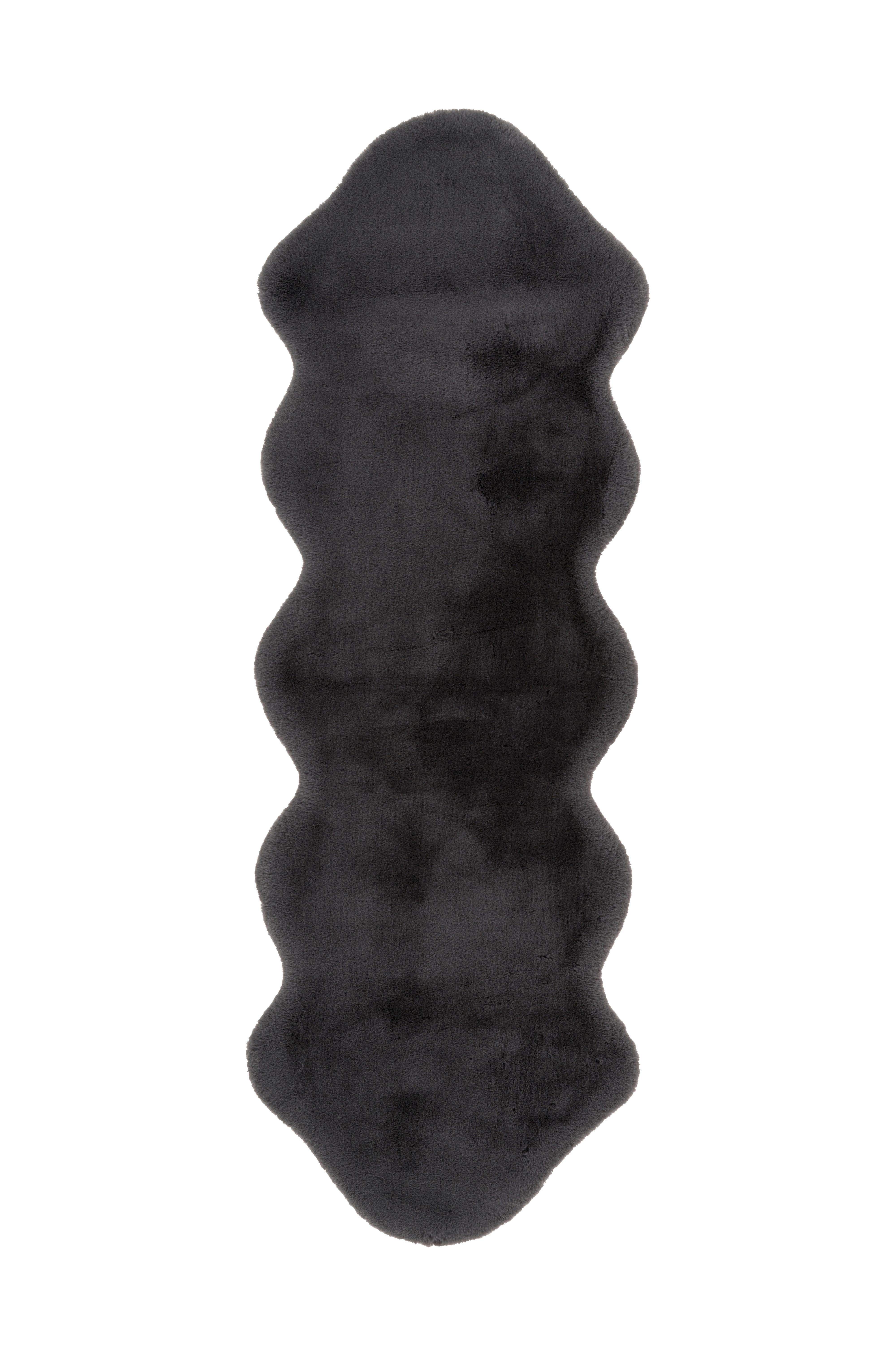Kunstfell Rabbit Anthrazit 60x180 Cm