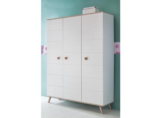 Skriňa Billund - farby dubu/biela, Moderný, drevo/kompozitné drevo (125/202/55cm) - Modern Living Skriňa Billund - farby dubu/biela, Moderný, drevo/kompozitné drevo (125/202/55cm) - Modern Living