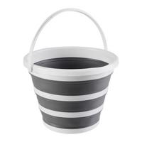 Vedro FOLDY - CA. 9L - sivá/biela, Konventionell, plast (33/24cm) - Mömax