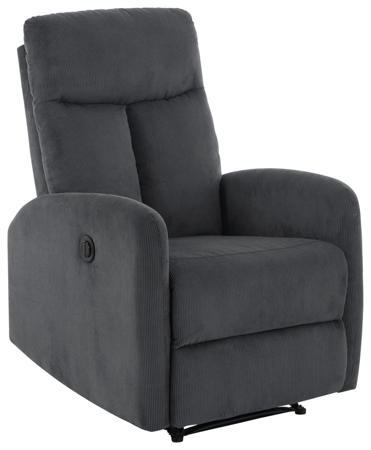 Fernsehsessel Helsinki Dunkelgrau, B: 69 Cm - Dunkelgrau, MODERN, Holz/Textil (69/101/88cm)