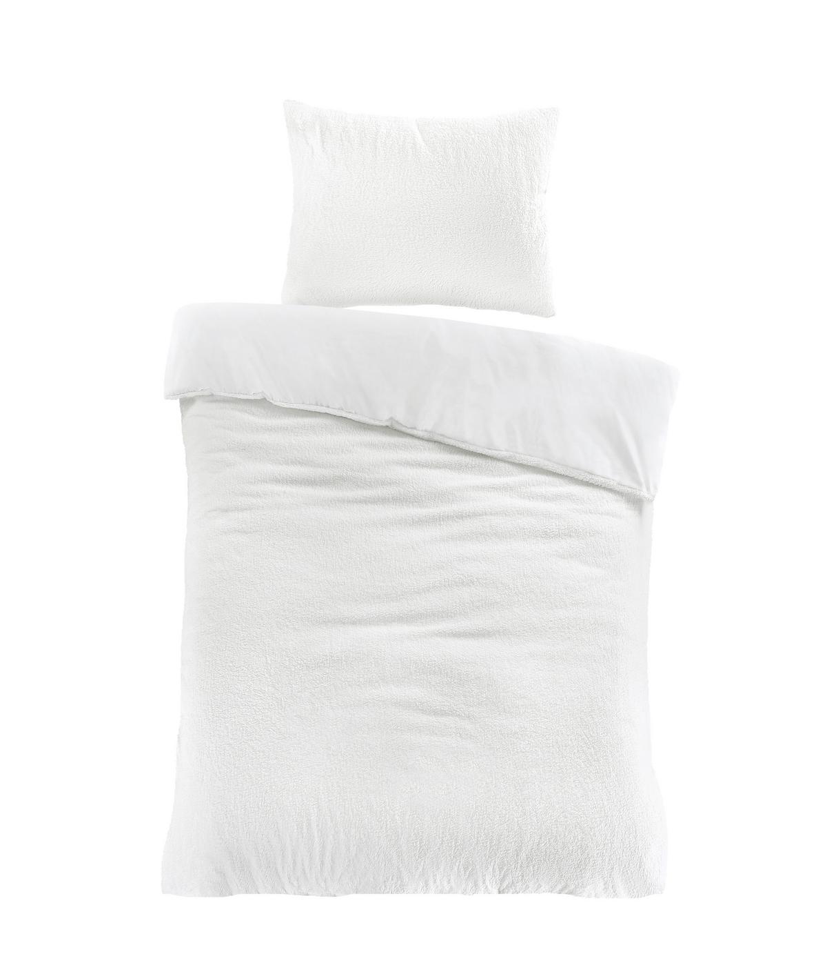 Povlečení Teddy, 70/90 140/200cm - bílá, textil (140/200cm) - Modern Living
