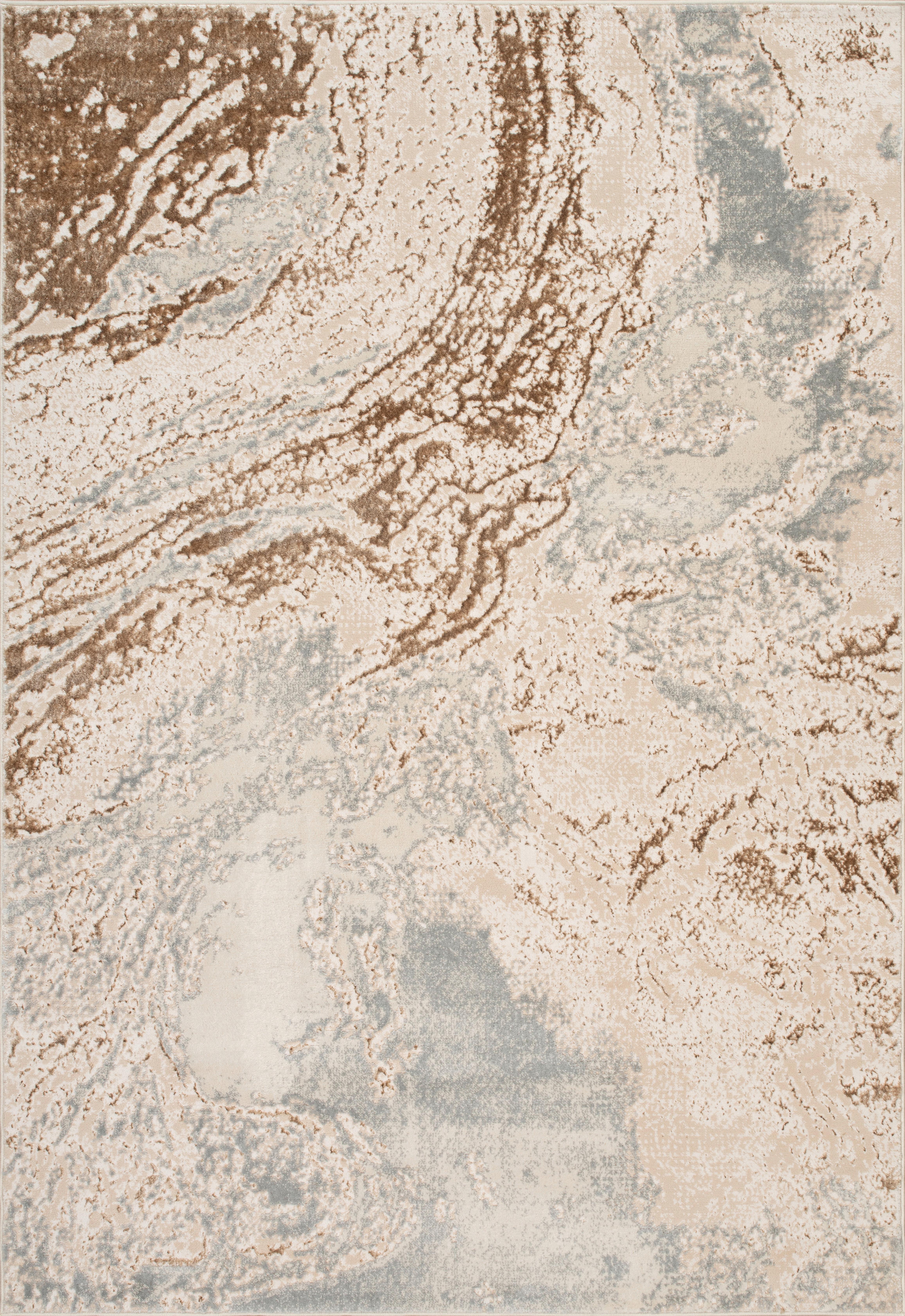 Webteppich Trine - Beige, MODERN, Textil (120/170cm) - Luca Bessoni