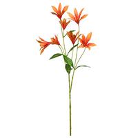 Dekorační větvička CLEMATIS I - oranžová/zelená, Konvenční, plast (84cm) - Mömax