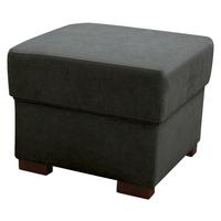 TABURET CHANDLER - antracitová/hnědá, Design, dřevo/textil (51/43/51cm) - Ondega