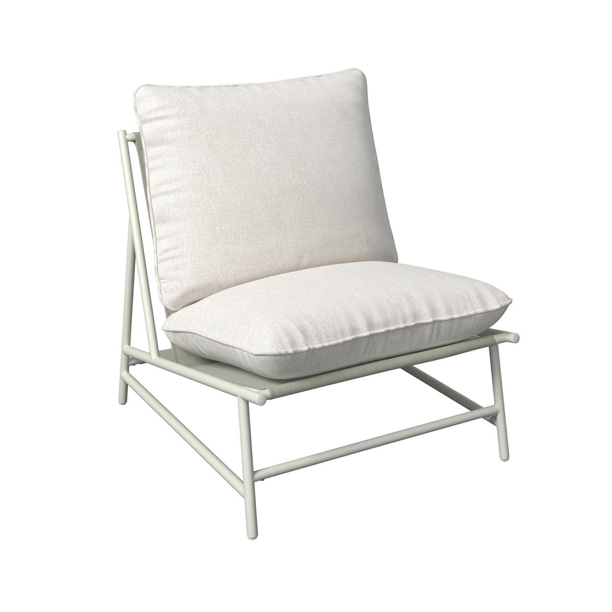 Loungesessel Malis - Beige, MODERN, Textil/Metall (70/76/87cm) - Beldano