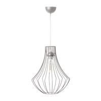 Hängeleuchte Jasmin H: 40 cm 2-Flammig - Silberfarben, Trend, Metall (32/40/32cm) - Kayoom