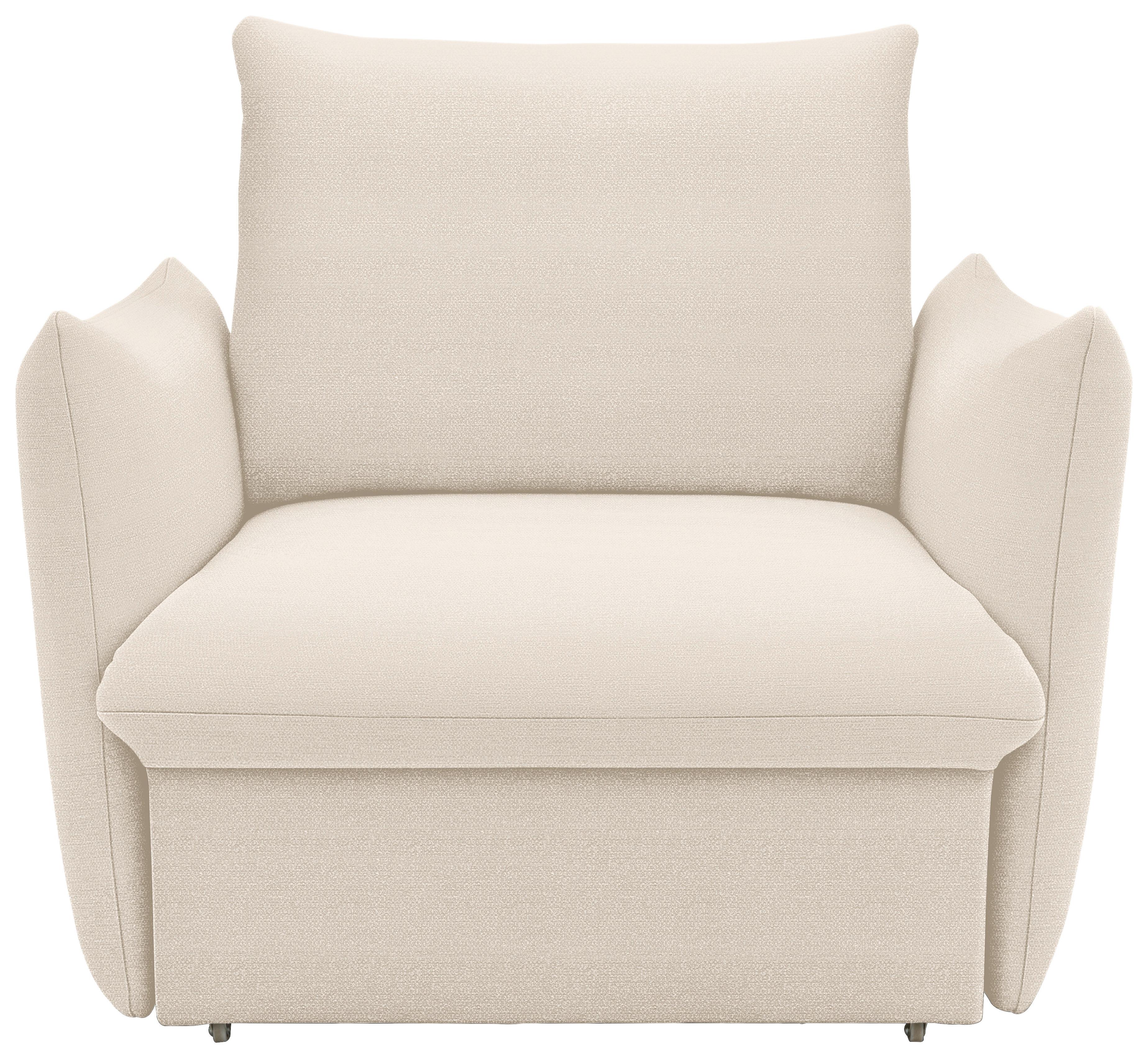 Sessel Looks Creme B: 120 cm - Creme/Schwarz, Design, Textil (120/100/97cm) - LOOKS by W.Joop